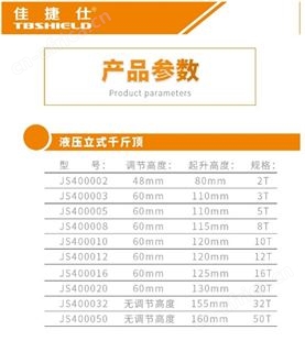 金指数佳捷仕云南昆明千斤顶-10T液压立式千斤顶-千斤顶维修