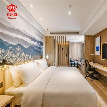 苏州卡尔森酒店家具定制工厂商务酒店家具标间全套 民宿宾馆沙发主卧客房床床头柜工程定制