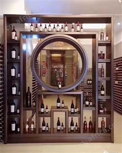 简约不锈钢酒柜 杭州钛金不锈钢酒架批发价