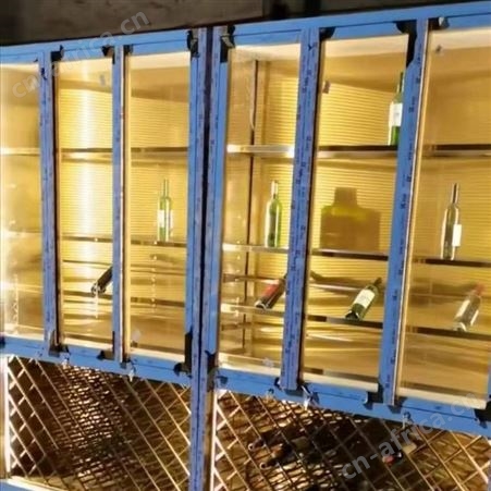 客厅酒柜定制 张家界酒庄酒柜酒架设计安装