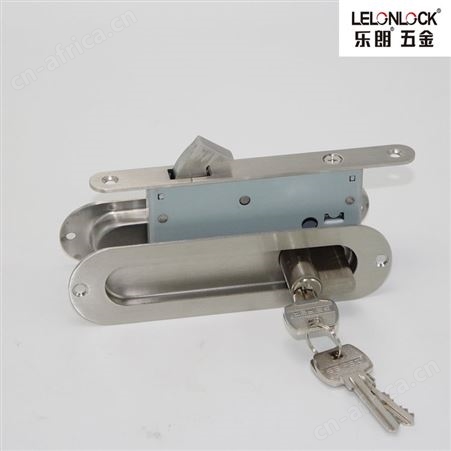 乐朗RDA-57+50SD+RCR-01 不锈钢暗拉手移门锁厨房卫浴移门锁