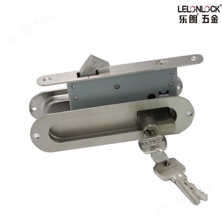 乐朗RDA-57+50SD+RCR-01 不锈钢暗拉手移门锁厨房卫浴移门锁