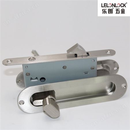 乐朗RDA-57+50SD+RCR-01 不锈钢暗拉手移门锁厨房卫浴移门锁