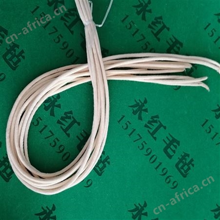 永红直销生产机械过滤油用毛毡绳 5mm8mm可定做