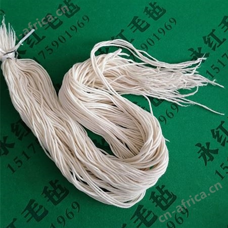 永红直销生产机械过滤油用毛毡绳 5mm8mm可定做
