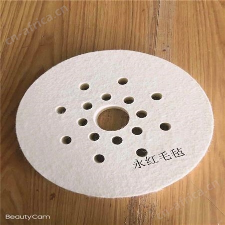 石材打磨毛毡抛光轮 自粘式耐磨玻璃抛光轮 永红毛毡 抛光羊毛毡