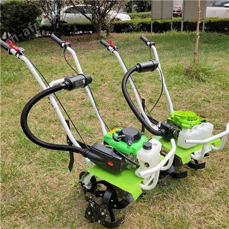 手推式小型松土机 微型汽油除草机 农用多功能割草机