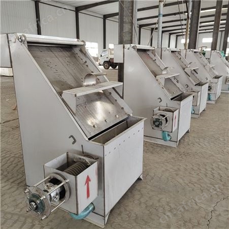 诚誉 猪粪干湿分离机 斜筛式污泥脱水机 螺旋式养殖场挤干机