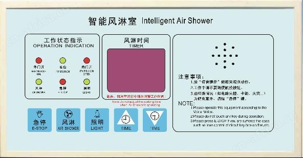 LED显示风淋室电路板主板面膜效果图 LED显示风淋室电路板主板面膜效果图