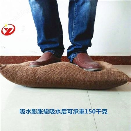 矿厂专用防汛袋 堵漏沙袋车库口吸水膨胀麻袋