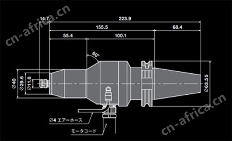 NAKANISHI机床增速器HES810-IT40日本中西CNC锥柄主轴