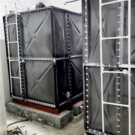 顺征 组合式钢板饮水消防 方形成品 搪瓷水箱 安装定制