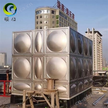 顺征 方形保温 304不锈钢水箱 消防人防 板材安装 定制