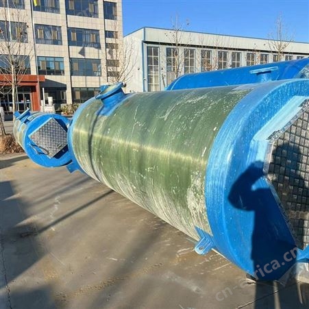 生活污水提升预制泵 玻璃钢废水处理 一体化泵站 定制