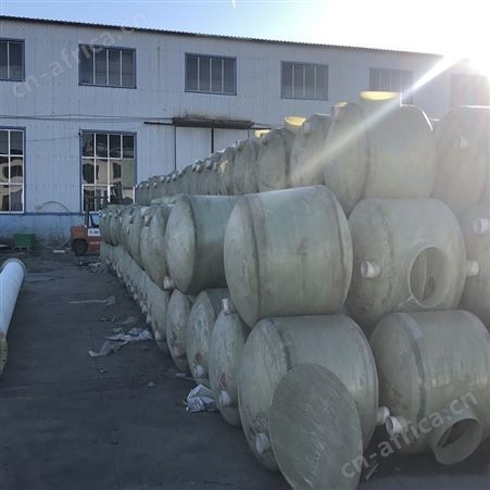 顺征 新农村工地养殖一体三格缠绕储罐 绿色 玻璃钢化粪池 定制
