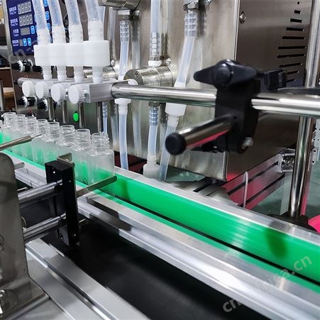全自动洗手液罐装旋盖机 不锈钢液体定量灌装机 日化产品灌装设备