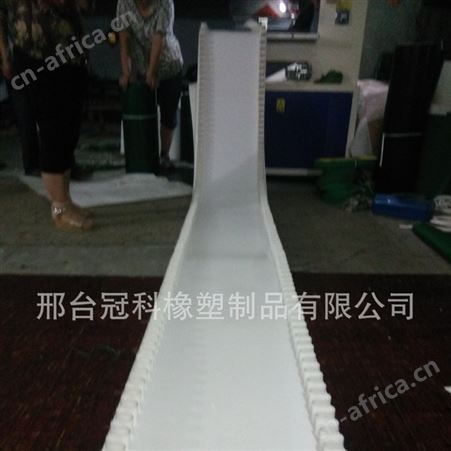 食品级pvc白色输送带 裙边挡板加工输送带