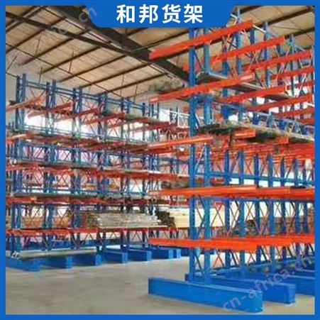 定制重力悬臂双面货架托臂阁楼平台五金门窗铝型材管布料厂