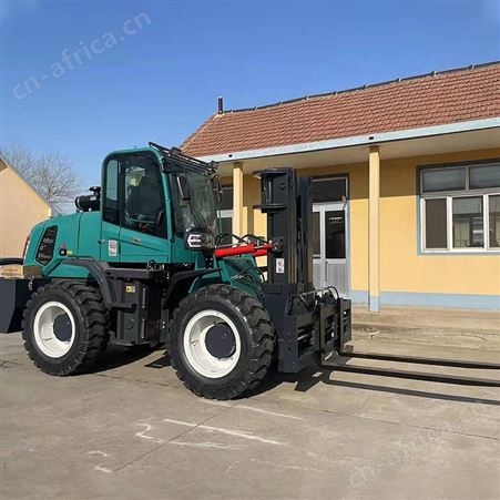 SJ-5t越野叉车 四驱全地形 装卸搬运升降堆高车 一体式 松嘉