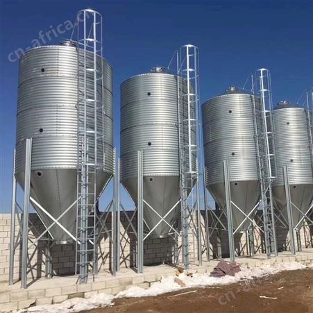 全自动化养殖料塔3吨8吨10吨15吨大容量热镀锌猪舍喂料设备