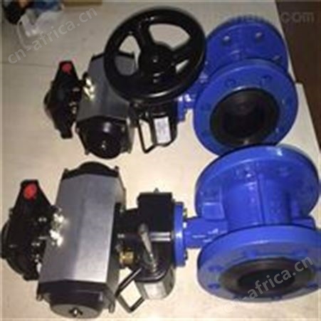 带定位器气动衬胶蝶阀