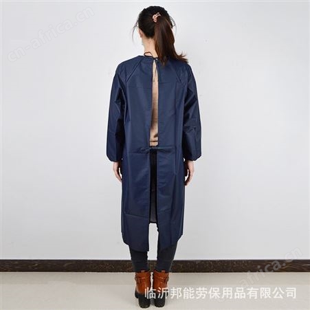 定制纯色LOGO防水罩衣成人有袖围裙印字加肥加大礼品广告围裙批发