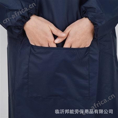 定制纯色LOGO防水罩衣成人有袖围裙印字加肥加大礼品广告围裙批发