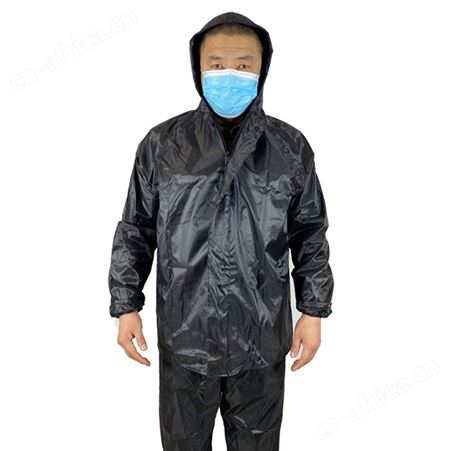 宏达雨衣套装劳保上衣雨裤反光摩托车电瓶车薄款分体男女雨衣套装