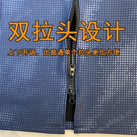 防水大褂加绒罩衣防油工作服冬季加厚长袖罩衣搬运拉链定制logo字