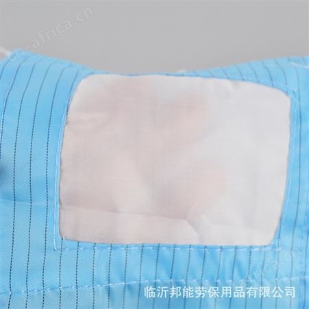 防静电口罩无尘布蓝白色条纹口罩绑带电子工作车间劳保防静电口罩