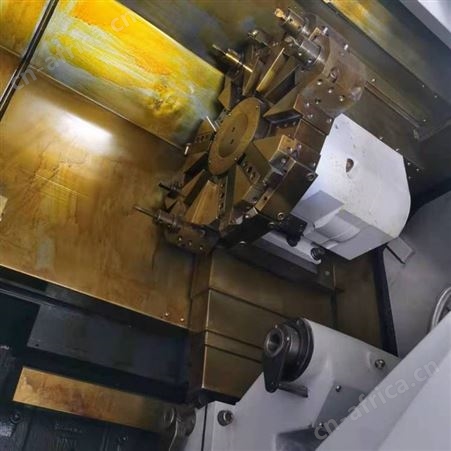 便宜出售二手杭州友佳FTC-350数控车床2台8寸12工位带尾座