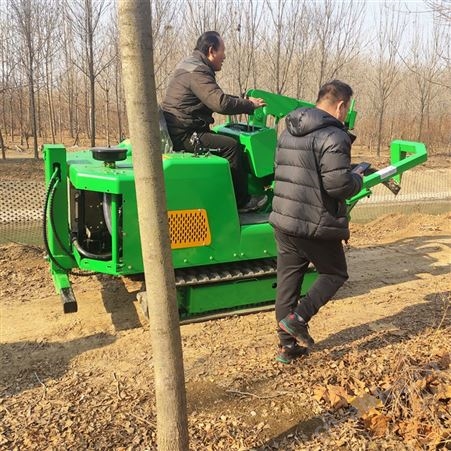 圆弧式带土球起树机 定做园林树木移植神器 硬土质用多功能断根机