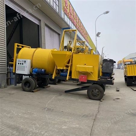 路面养护冷补料车 车载式混合料拌合机 1.5立方加热式沥青搅拌机
