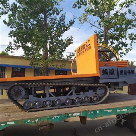 手扶式全地形爬坡王 小型多地形履带爬山虎 工程农用自卸运输车