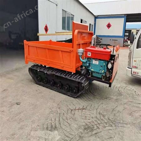 履带式农用拖拉机 全新6米8米侧翻运输车 定做八吨拉钢筋平板车