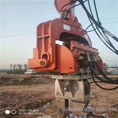 直发挖改打拔桩机 岩石裂土器液压破碎锤 钩机加装高频振动锤
