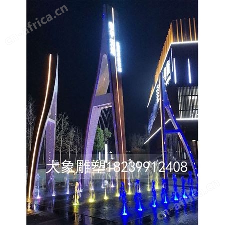 镜面不锈钢雕塑定制 精神堡垒定制 不锈钢鹿定制