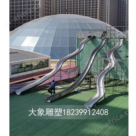 非标定做户外不锈钢滑梯设计 大型游乐场设施组合生产耐腐蚀