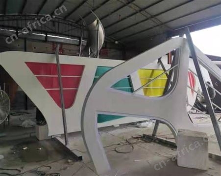开封园林景观廊架定制 钢结构雕塑定制 钢结构廊架