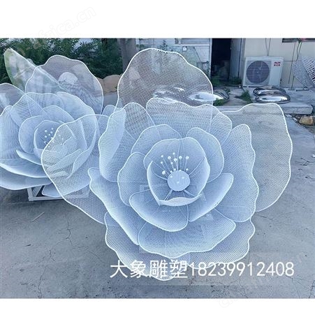 精神堡垒定制 大型不锈钢雕塑 不锈钢漏空花朵