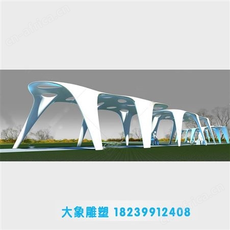 开封园林景观廊架定制 钢结构雕塑定制 钢结构廊架