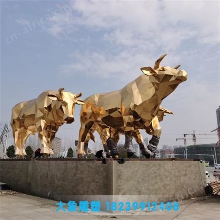湖北不锈钢几何鹿雕塑 不锈钢动物雕塑 镜面不锈钢雕塑