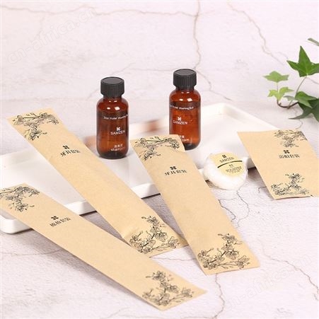 牛皮纸袋装酒店洗漱用品民宿客栈一次性洗发水沐浴露牙膏香皂洗浴