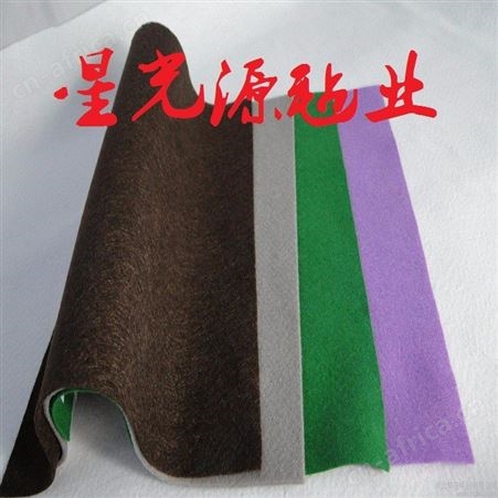 彩色毛毡，涤纶彩色毛毡，羊毛纤维针刺彩色毛毡布