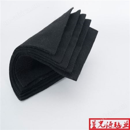 涤纶阻燃地毯布 毛毡布 黑毛毡 针刺无纺布