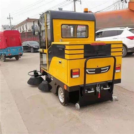 户外电动扫路车 清扫回收运输一体扫路车 多功能扫路车