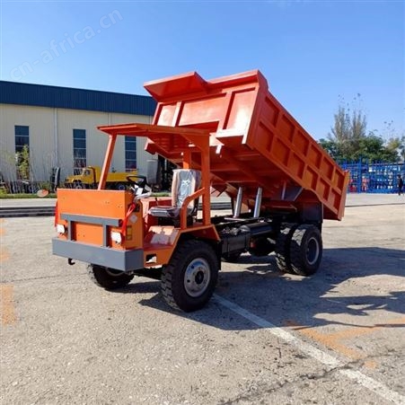 四轮式液压 大型座驾工程用运料车 四不像轨胶轮自卸车