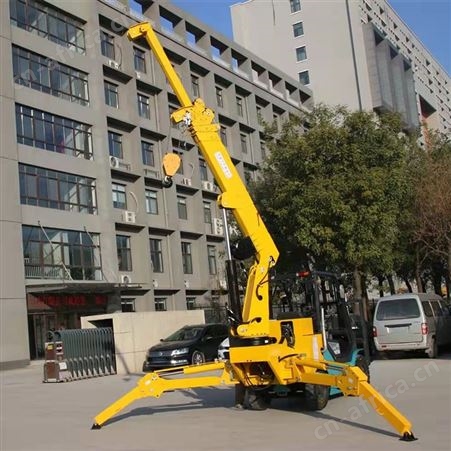 全地形液压 升降式伸缩臂叉车吊 折叠空间大型起重机