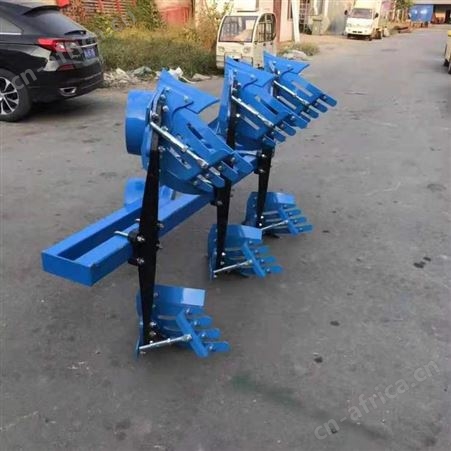 农用耕地 小型液压翻转犁  开荒四轮带式栅条犁