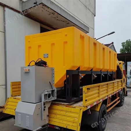 车载式电动撒布机 道路融雪电动撒盐机 撒布宽度可调节盛祥顺
